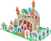 Medieval Castle Paper Theater - DIY Paper Craft Kit - Puppets - Paper Toy - 3D Model Paper Figure