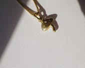 Mushroom Charm Necklace with Diamond *made-to-order