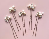 PEARL PIN GIFT - pearl crystal pins bridal hair pins bridesmaid proposal gift bridesmaid pearl pins pearl pins bobby pin bachelorette gift