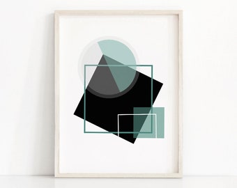Abstract Printable Art, Modern Wall Art Print, Instant Download Geometric Art Print, Digital Download Print, Modern Wall Art Printable 8x10