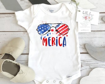 4th of July Onesie®, Patriotic Shirt, Merica, Memorial Day, 4th of July Baby, Baby Shower Gift, Murica, Funny America Shirt, 1st 4th of July