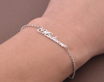 Personalized name bracelet-nameplate bracelet-women name jewelry-custom Christms gift,handmade jewelry