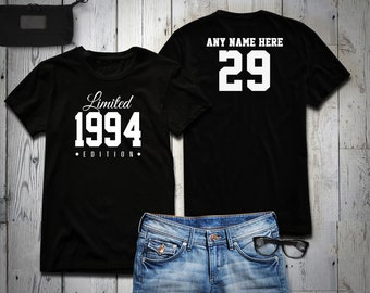 1994 Limited Edition 29th Birthday Party Shirt, 29 years old shirt, limited edition 29 year old, 29th birthday party tee shirt Personalized