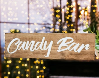 Candy Bar Sign , Wedding Candy Bar , Dessert bar sign, Wedding Sweets sign